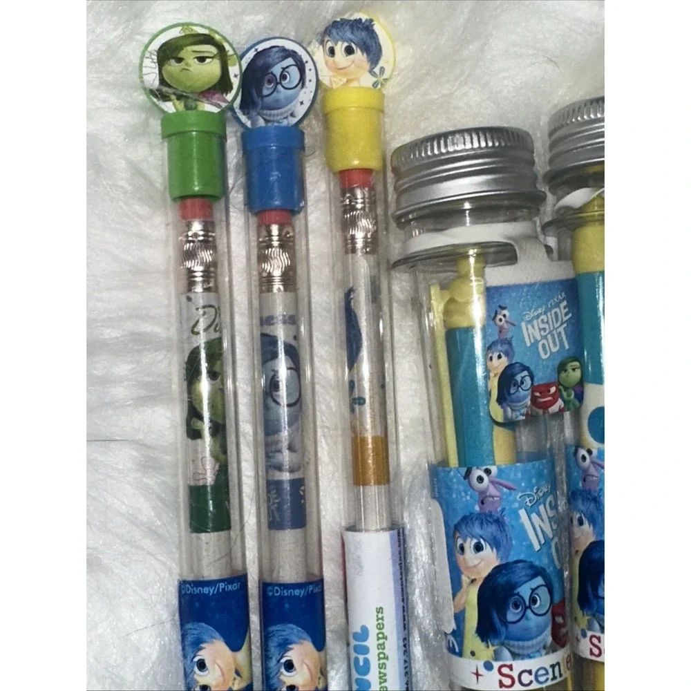 Disney Pixar Inside Out Scented Pen and Pencil Set 8pc Recycled School Supplies